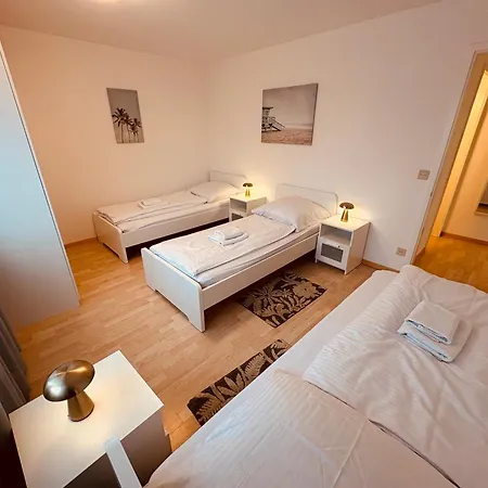 3-room Up To 5 Guests Family Business Free Wifi Netflix Sky Dazn 1000 International Tv Channels דירה Wynau